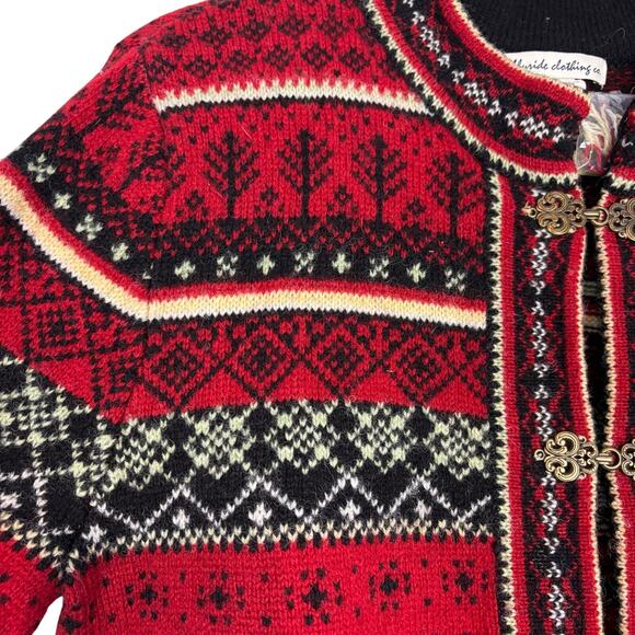 Telluride Clothing Co 100% wool Nordic pattern grandmacore size Medium - Picture 3 of 6